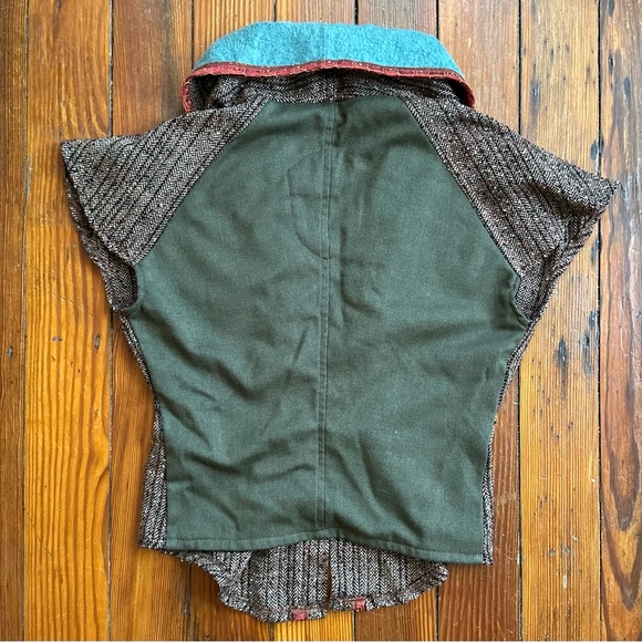 Vintage 00s Cesar Arellanes cap sleeve vest Large - Picture 2 of 6